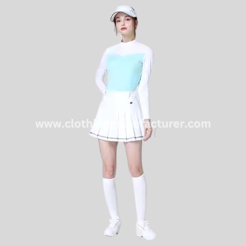 high waisted white tennis skirt manufacturer