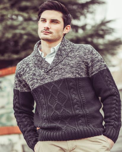 men shorts with cable knit sweaters wholesale
