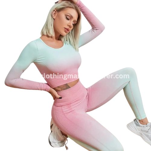 Women Seamless Two Piece Yoga Set Wholesale