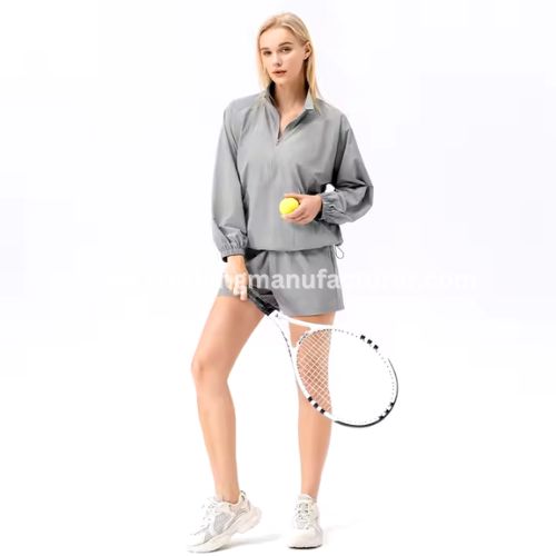 wholesale women tennis jacket & short set for winter