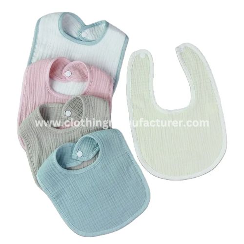 Cotton U-shaped Solid Color Baby Bibs Cotton U-shaped Solid Color Baby Bibs Wholesale