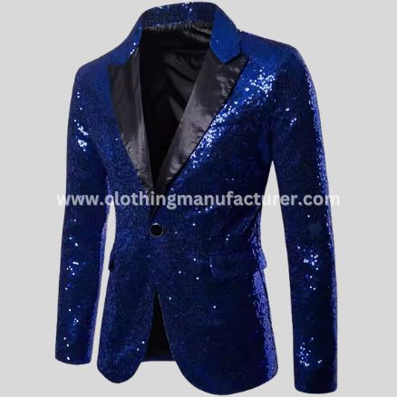 men party glitters blue suit supplier
