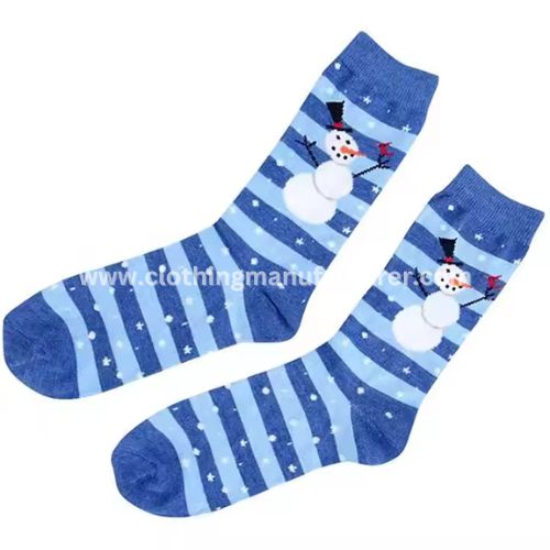women snowman pattern socks manufacturer