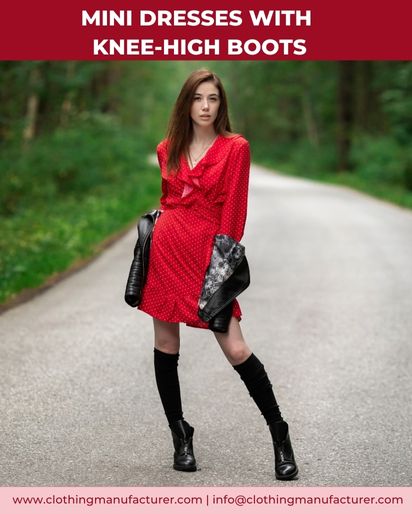 Mini Dresses With Knee High Boots