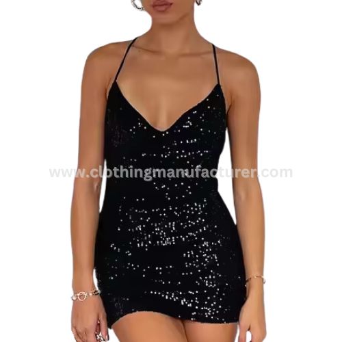 black sleeveless mini cocktail dress wholesale
