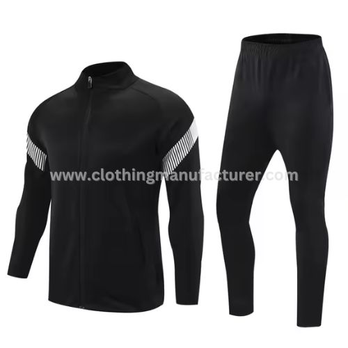 Men's Black Long Sleeve Training Tracksuit Supplier