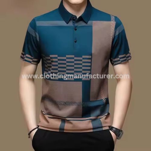 Men Casual Short Sleeved Polo Shirt Supplier