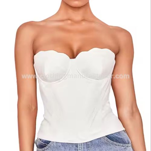 Women White Corset Top Wholesale