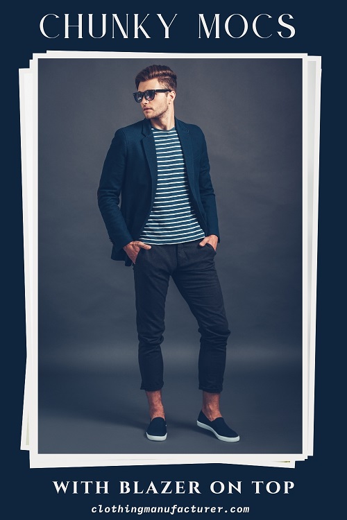 Chunky Mocs with Blazer on Top