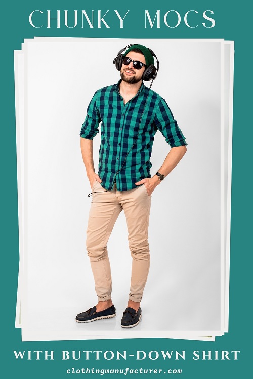 Chunky Mocs with Button Down Shirt