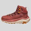 strawberry red colored waterproof hiking shoes in bulk