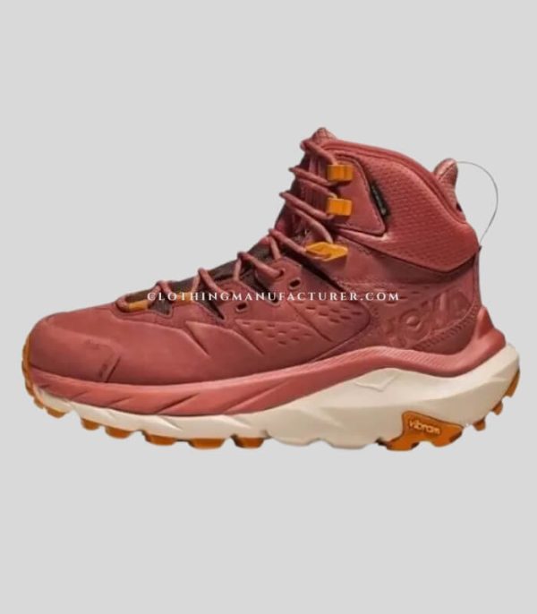 strawberry red colored waterproof hiking shoes in bulk