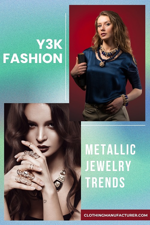 Metallic Jewelry Y3k Fashion Trends metallic jewelry y3k fashion trends