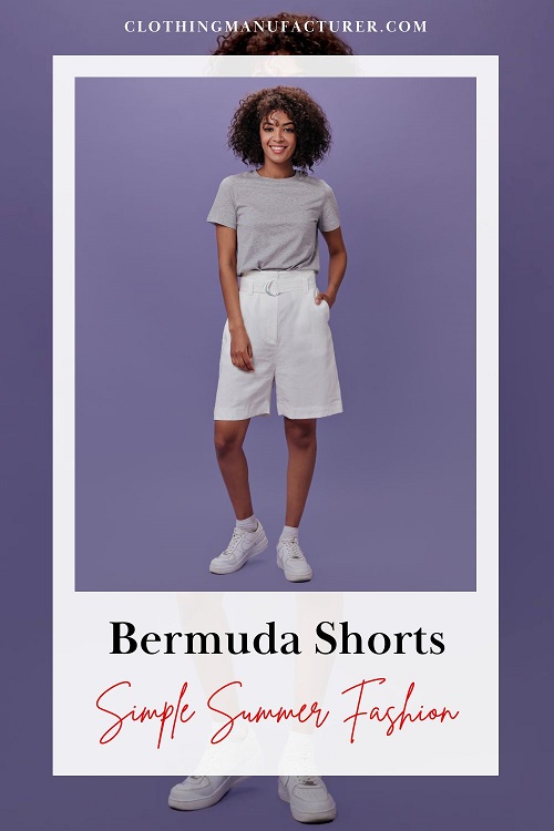 custom simple summer bermuda shorts