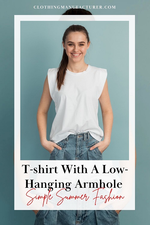 simple summer t-shirt with a low-hanging armhole vendor