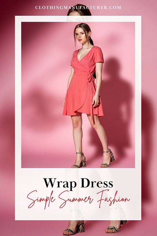 unbranded simple summer wrap dress