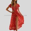 side split long boho dress manufacturer