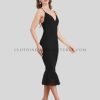 v neck bodycon midi dress manufacturer