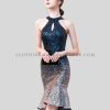 wholesale sequin ruffle dress