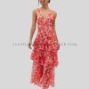 pleated chiffon boho dress supplier