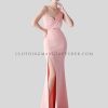 sleeveless satin long dress supplier