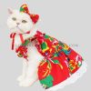 wholesale cats cotton clothes with detachable bow