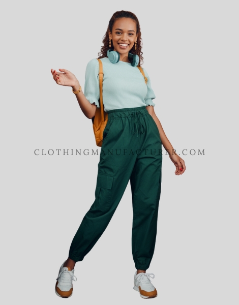 womens high waist cargo pants manufacturer