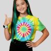womens starburst tie dye t shirt manufacturer