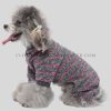 custom striped dogs jumpsuit