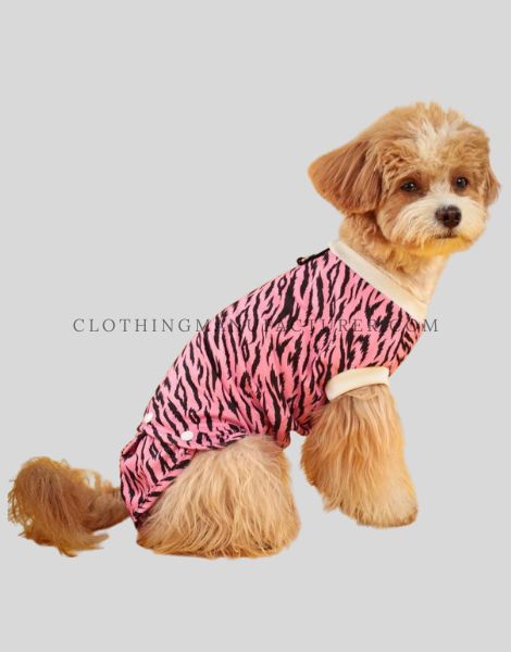 leopard print dogs onesie supplier