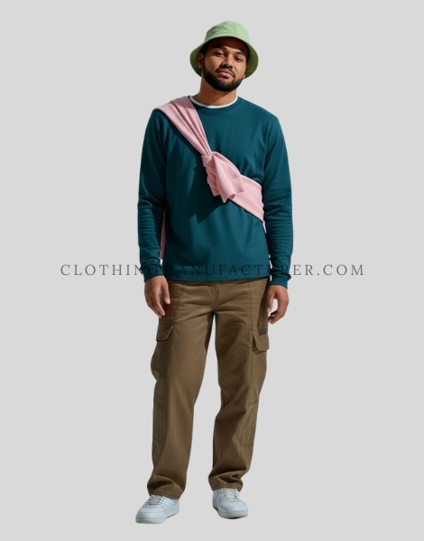 mens regular fit cargo pants supplier