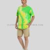 mens short sleeves tie dye t shirt supplier