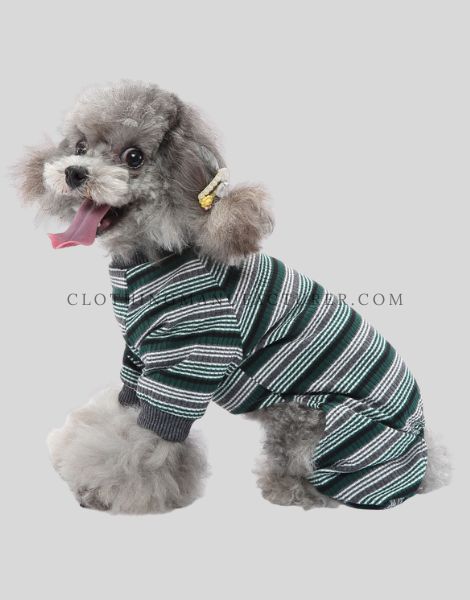 striped dogs jumpsuit supplier