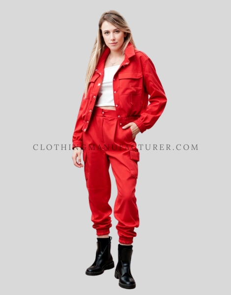 womens cargo pants with jacket supplier