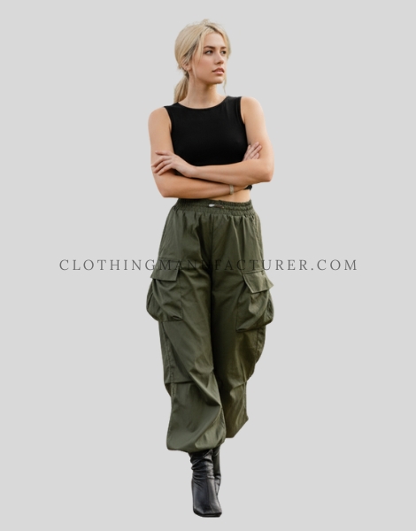 womens loose fit cargo pants supplier