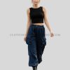 custom womens loose fit cargo pants