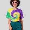 wholesale womens starburst tie dye t shirt