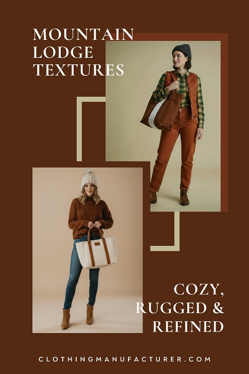 mountain lodge inspired textures in fashion mountain lodge inspired textures in fashion