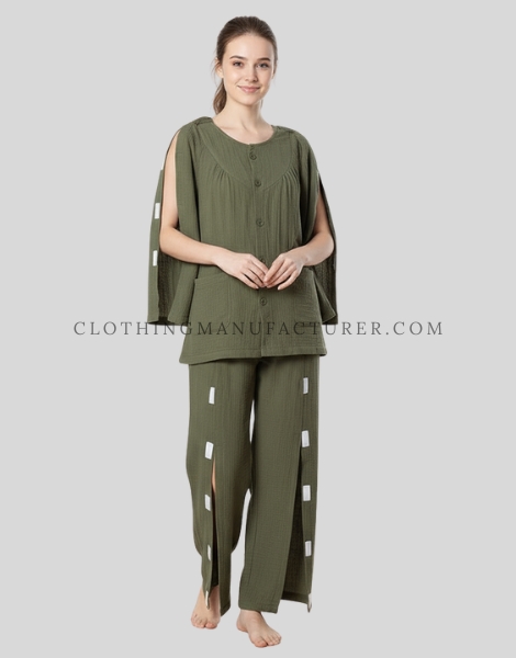 side slit adaptive clothing set supplier