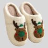 custom cozy fur christmas slippers