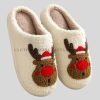 wholesale cozy fur christmas slippers