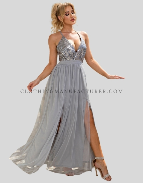 custom criss cross back spaghetti strap dress