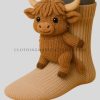 animal print knitted christmas socks manufacturer
