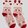 deer printed crew socks for christmas manufacturer
