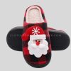 fleece cozy anti-slip christmas slippers manufacturer