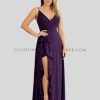 ruffle slit spaghetti strap dress manufacturer
