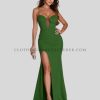 wholesale leg slit spaghetti strap dress