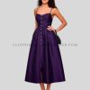 custom linen spaghetti strap dress