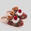 custom soft sole christmas cotton slippers