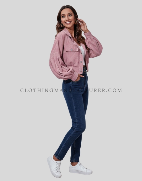 button down shacket for women supplier
